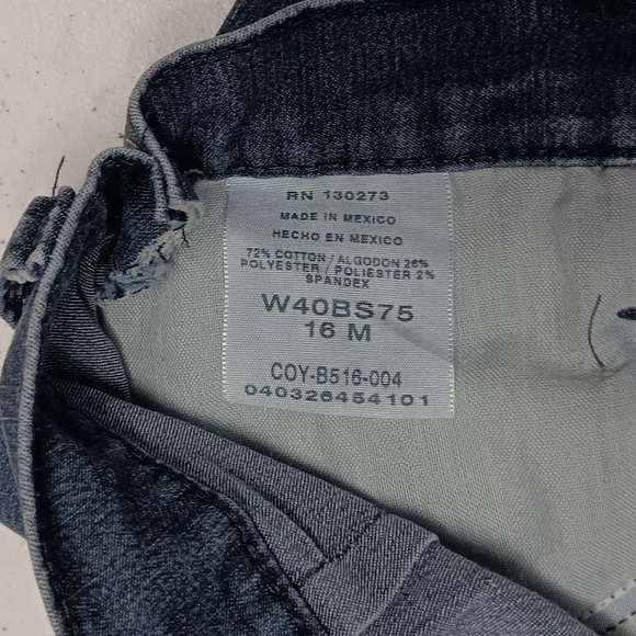 Lee Rider Denim Skirt Straight High Waist Women 16M Modified 35x28 Mid Wash Blue - Picture 5 of 12